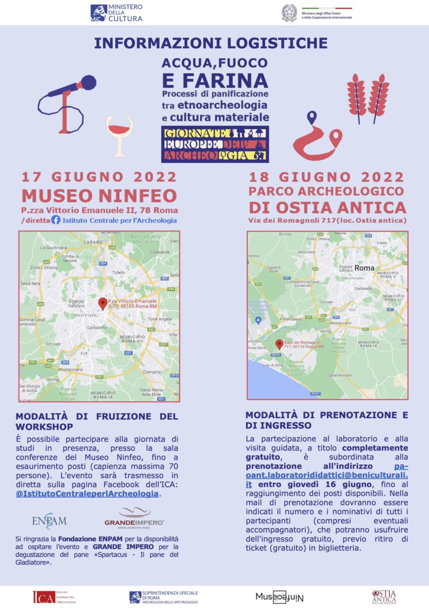 Programma ICA GEA Acqua fuoco e farina
