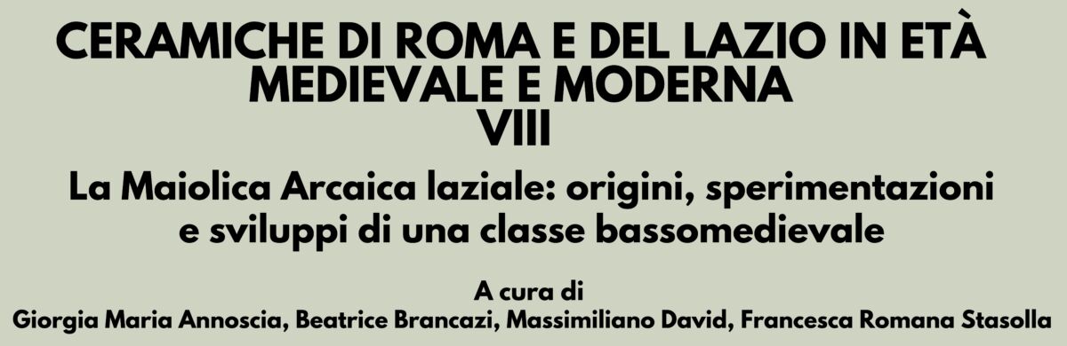 Ceramiche di Roma e del Lazio VIII copia